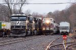 Passenger Passes Freight at Moores
